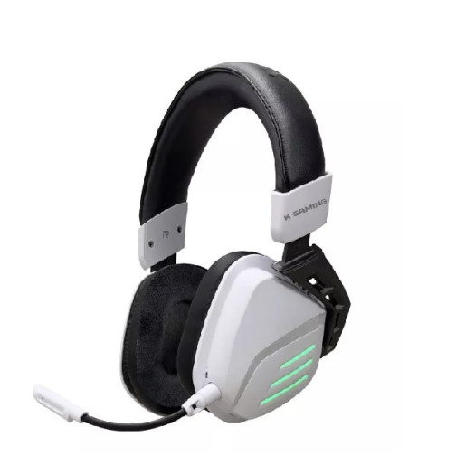 KGaming K20 Tri-Mode Connectivity Wireless Gaming Headset - Black & White